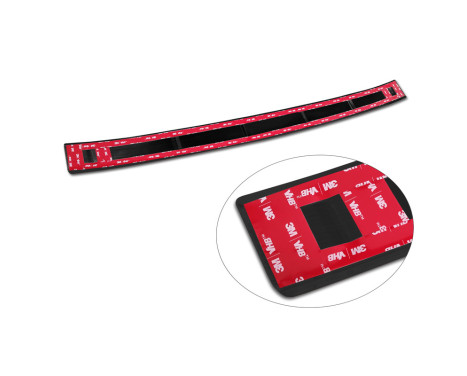 Black stainless steel bumper protector fits Honda Civic XI HB 2022- 'Ribs', Image 7