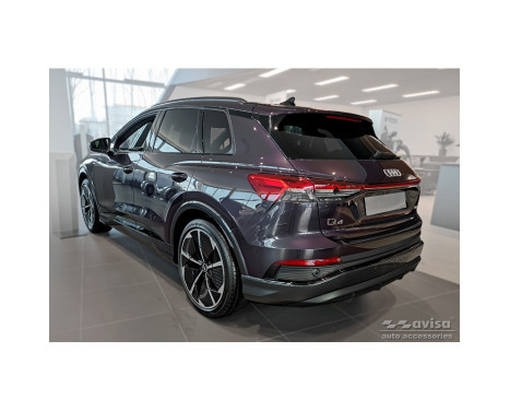 Black stainless steel bumper protector suitable for Audi Q4 E-Tron 2021-, Image 5