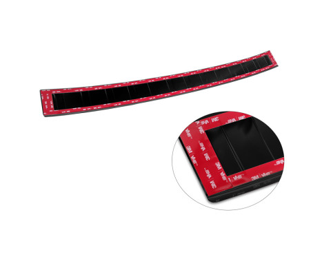 Black stainless steel bumper protector suitable for BMW 3-Series G21 Touring 2019-2022 'Ribs', Image 7