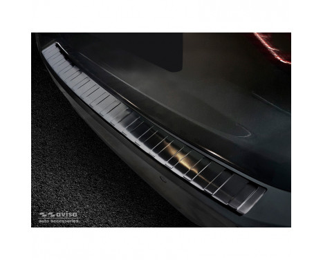 Black stainless steel bumper protector suitable for BMW 3-Series G21 Touring M-Package 2018-