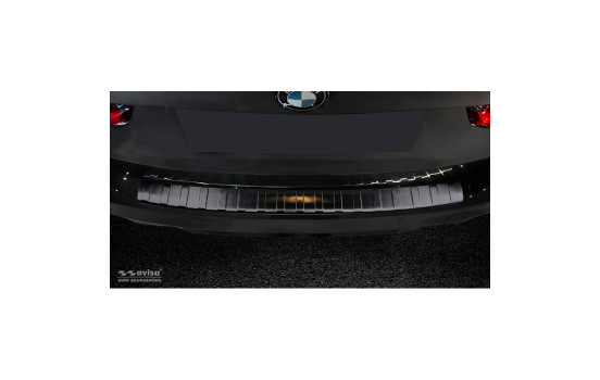 Black stainless steel bumper protector suitable for BMW 3-Series G21 Touring M-Package 2018-, Image 3