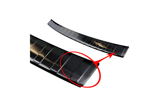 Black stainless steel bumper protector suitable for BMW 3-Series G21 Touring M-Package 2018-, Image 5