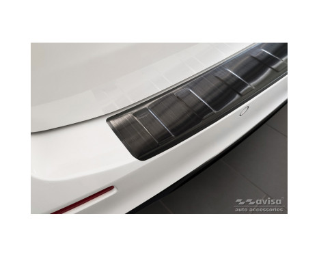 Black stainless steel bumper protector suitable for BMW 5-Series G31 Touring Facelift 2020- excl. M-Sport 'R, Image 3