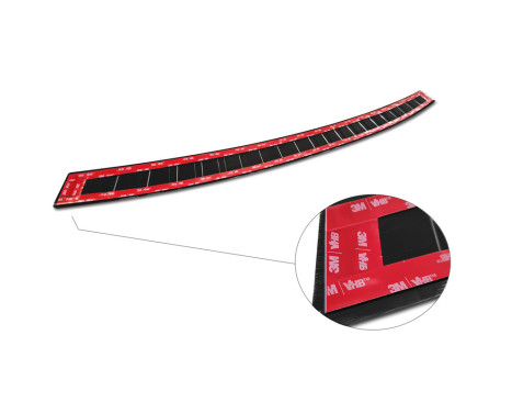 Black stainless steel bumper protector suitable for BMW iX3 (G08) 2020- 'Ribs', Image 6