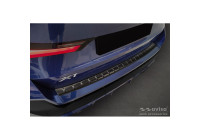 Black stainless steel bumper protector suitable for BMW X1 U11 M-Sport 2022- 'Ribs'