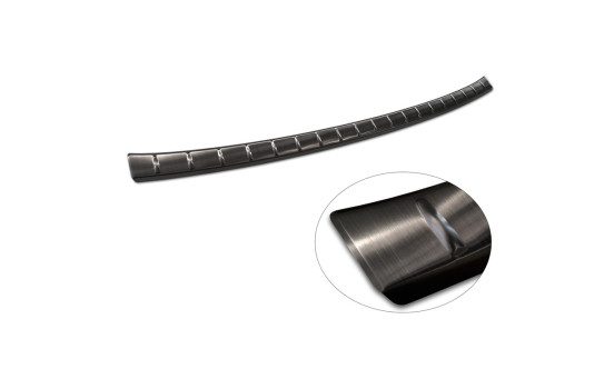 Black stainless steel bumper protector suitable for BMW X1 U11 M-Sport 2022- 'Ribs', Image 6