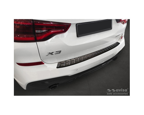 Black stainless steel bumper protector suitable for BMW X3 G01 M-Package 2017-2021 & Facelift 2021- Incl. M