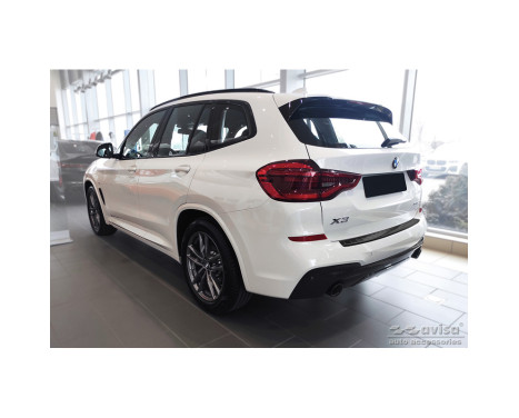 Black stainless steel bumper protector suitable for BMW X3 G01 M-Package 2017-2021 & Facelift 2021- Incl. M, Image 5