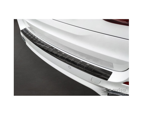 Black stainless steel bumper protector suitable for BMW X5 F15 2013-2018 with M-Package 'Ribs'