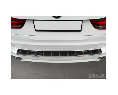 Black stainless steel bumper protector suitable for BMW X5 F15 (incl. M-Package) 2013-2018 'STRONG EDITION', Image 2
