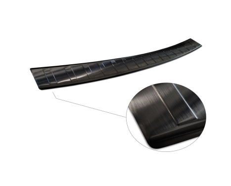 Black stainless steel bumper protector suitable for BMW X6 F16 2014-2019 'Ribs' excl. M-Package, Image 5