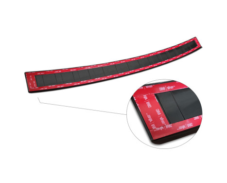 Black stainless steel bumper protector suitable for BMW X6 F16 2014-2019 'Ribs' excl. M-Package, Image 6