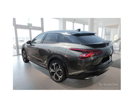 Black stainless steel bumper protector suitable for Citroën C5 X 2021- 'Ribs', Image 5