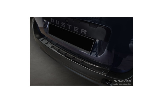 Black stainless steel bumper protector suitable for Dacia Duster 2010-2013 & Facelift 2013-2017 'STRONG EDI