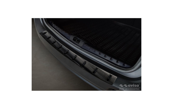 Black stainless steel bumper protector suitable for Dacia Duster 2010-2013 & Facelift 2013-2017 'STRONG EDI, Image 3