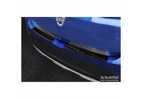 Black stainless steel bumper protector suitable for Dacia Sandero III 2020- incl. Stepway 'Ribs' (2-piece)