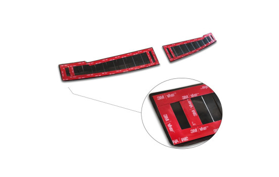 Black stainless steel bumper protector suitable for Dacia Sandero III 2020- incl. Stepway 'Ribs' (2-piece), Image 4