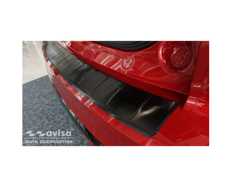 Black stainless steel bumper protector suitable for Ford Kuga III ST-Line 2019- 'Ribs', Image 6