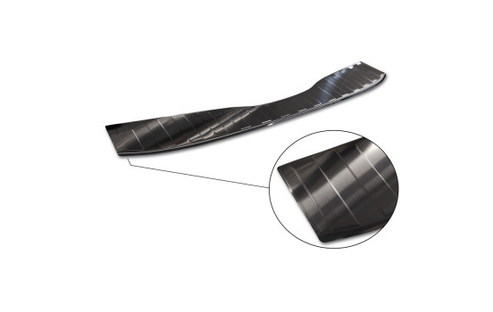 Black stainless steel bumper protector suitable for Ford Mondeo IV Wagon Facelift 2010-2014 'Ribs', Image 4