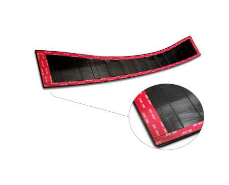 Black stainless steel bumper protector suitable for Ford Mondeo V Hatchback/Sedan 2014-2019 & FL 2019- 'Rib, Image 8