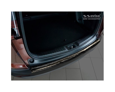 Black stainless steel bumper protector suitable for Honda CR-V (CW) 2018- 'Ribs', Image 2