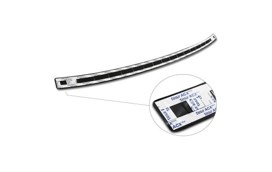 Black stainless steel bumper protector suitable for Hyundai Tucson 2020-'Ribs', Image 3