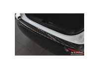 Black stainless steel bumper protector suitable for Jaguar F-Pace 2016- 'Ribs'