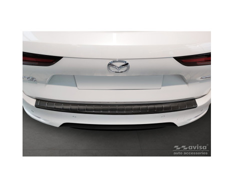 Black stainless steel bumper protector suitable for Mazda CX-60 2022- 'Ribs', Image 2