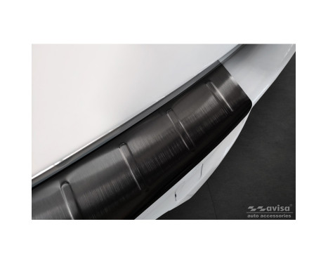 Black stainless steel bumper protector suitable for Mazda CX-60 2022- 'Ribs', Image 4