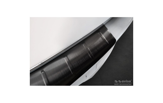 Black stainless steel bumper protector suitable for Mazda CX-60 2022- 'Ribs', Image 4