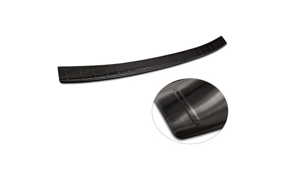 Black stainless steel bumper protector suitable for Mazda CX-60 2022- 'Ribs', Image 6