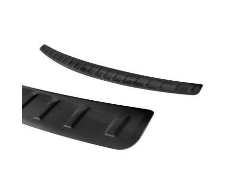 Black stainless steel bumper protector suitable for Mercedes A-Class W177 Sedan 9/2018- 'Ribs', Image 3