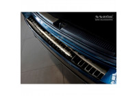 Black stainless steel bumper protector suitable for Mercedes B-Class W247 2018- 'Ribs'