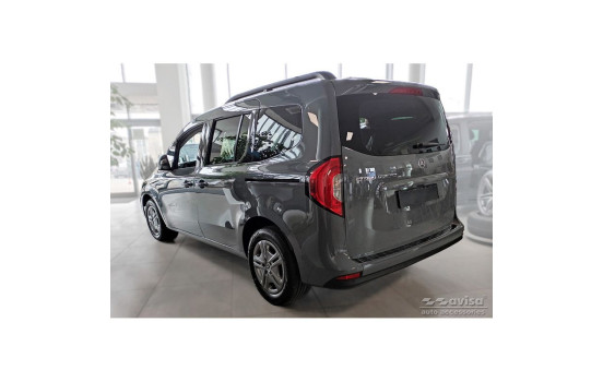 Black stainless steel bumper protector suitable for Mercedes Citan (W420) Box/Tourer 2021- 'Ribs', Image 7