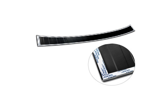 Black stainless steel bumper protector suitable for Mercedes Citan (W420) Box/Tourer 2021- 'Ribs', Image 3