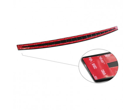 Black stainless steel bumper protector suitable for Mercedes CLA II (X118) Shooting Brake 2019- 'Ribs', Image 5
