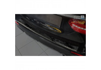 Black stainless steel bumper protector suitable for Mercedes E-Class W213 Kombi 2016- 'Ribs'