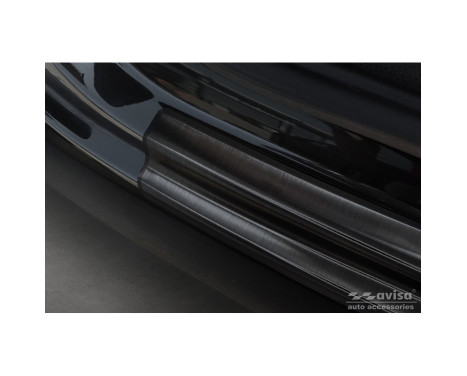 Black stainless steel bumper protector suitable for Mercedes EQC (N293) 2019- 'Ribs', Image 3