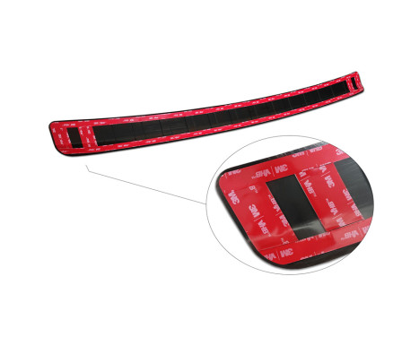 Black stainless steel bumper protector suitable for Mercedes GLA-Class II H247 2020- 'Ribs', Image 6