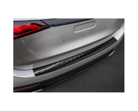 Black stainless steel bumper protector suitable for Mercedes GLC II (X254) 2022- 'Ribs'