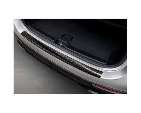 Black stainless steel bumper protector suitable for Mercedes GLC II (X254) 2022- 'Ribs', Image 3