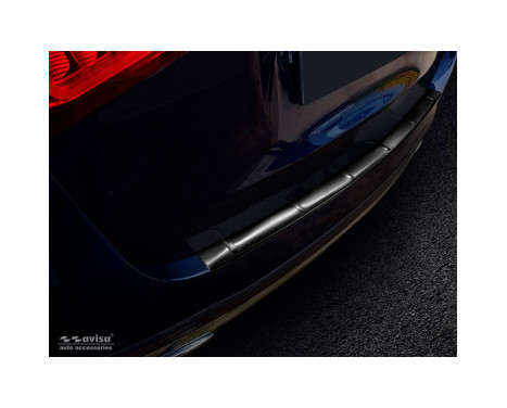 Black stainless steel bumper protector suitable for Mercedes GLE II W167 2019- 'Ribs'