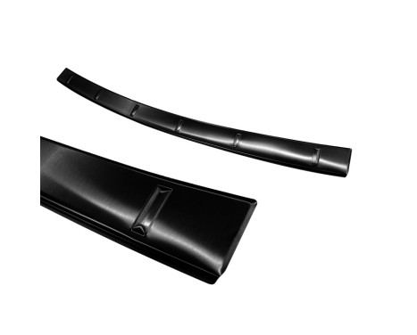 Black stainless steel bumper protector suitable for Mercedes GLE II W167 2019- 'Ribs', Image 4