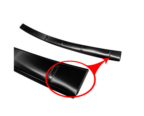 Black stainless steel bumper protector suitable for Mercedes GLE II W167 2019- 'Ribs', Image 5