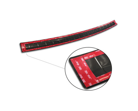 Black stainless steel bumper protector suitable for Mercedes GLS (X167) 2019- 'Ribs', Image 7