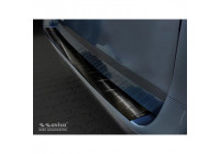 Black stainless steel bumper protector suitable for Mercedes Vito / V-Class 2014- 'Ribs' (Long version)