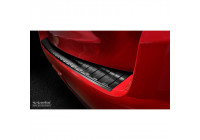 Black stainless steel bumper protector suitable for Mitsubishi ASX Facelift 2019- 'Ribs'