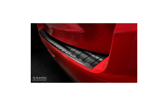 Black stainless steel bumper protector suitable for Mitsubishi ASX Facelift 2019- 'Ribs'