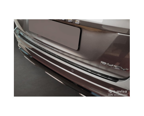 Black stainless steel bumper protector suitable for Mitsubishi Eclipse Cross PHEV Facelift 2021-
