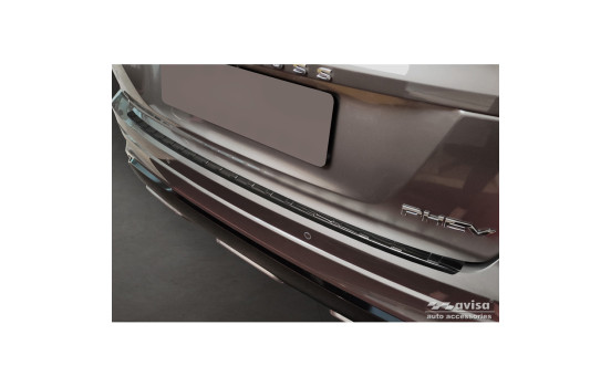 Black stainless steel bumper protector suitable for Mitsubishi Eclipse Cross PHEV Facelift 2021-